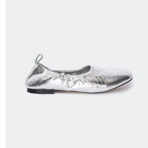 Simon Miller Crinkled Metallic Riad Flats